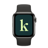 Apple Watch showing the Kneu app